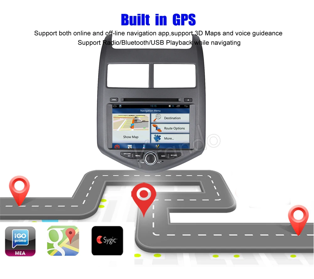 krando android car radio gps for chevrolet aveo 2011+ navigation multimedia system (5)