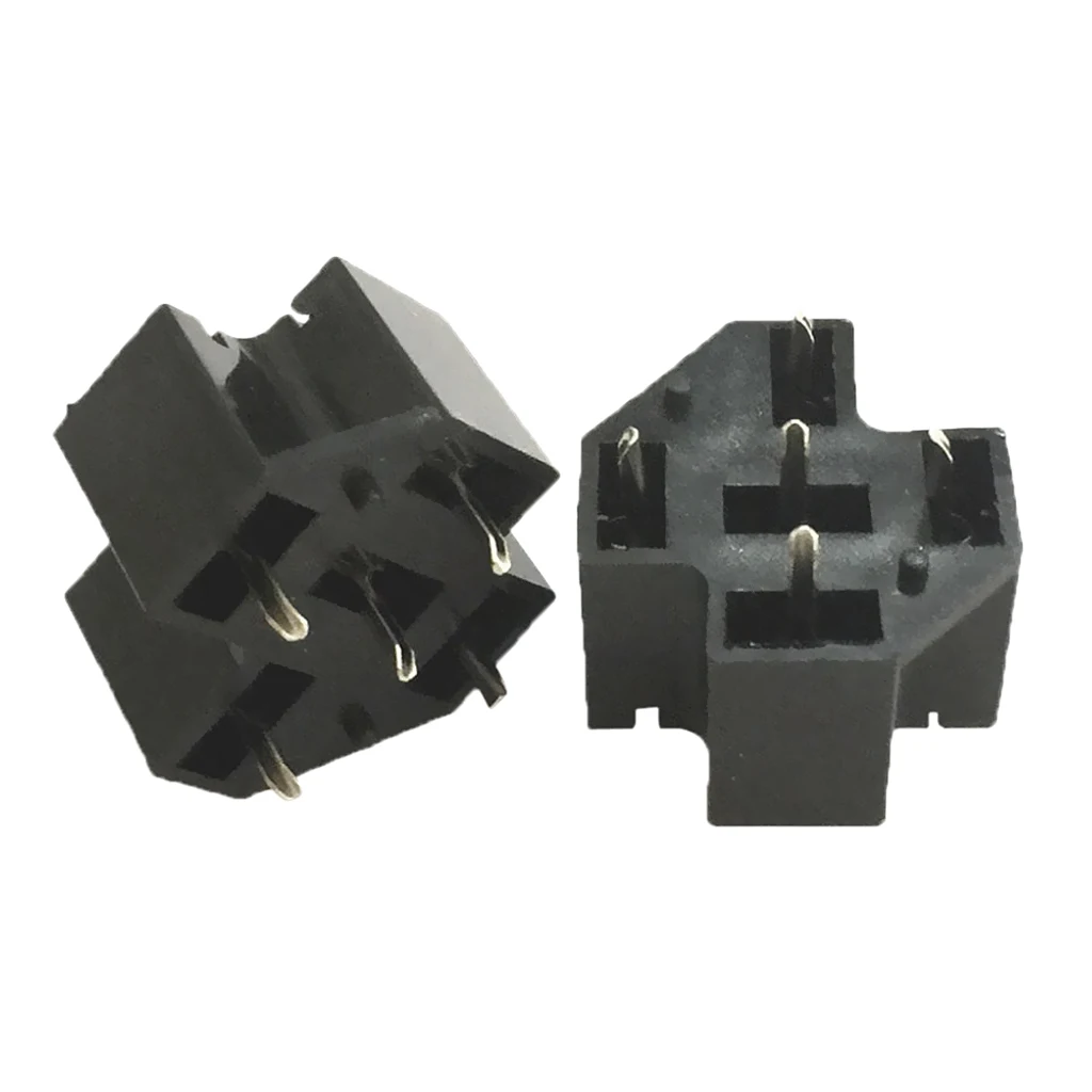 

1 Pair 40A 5Pin SPDT PCB Board Mount Relay Socket Connector with Terminals