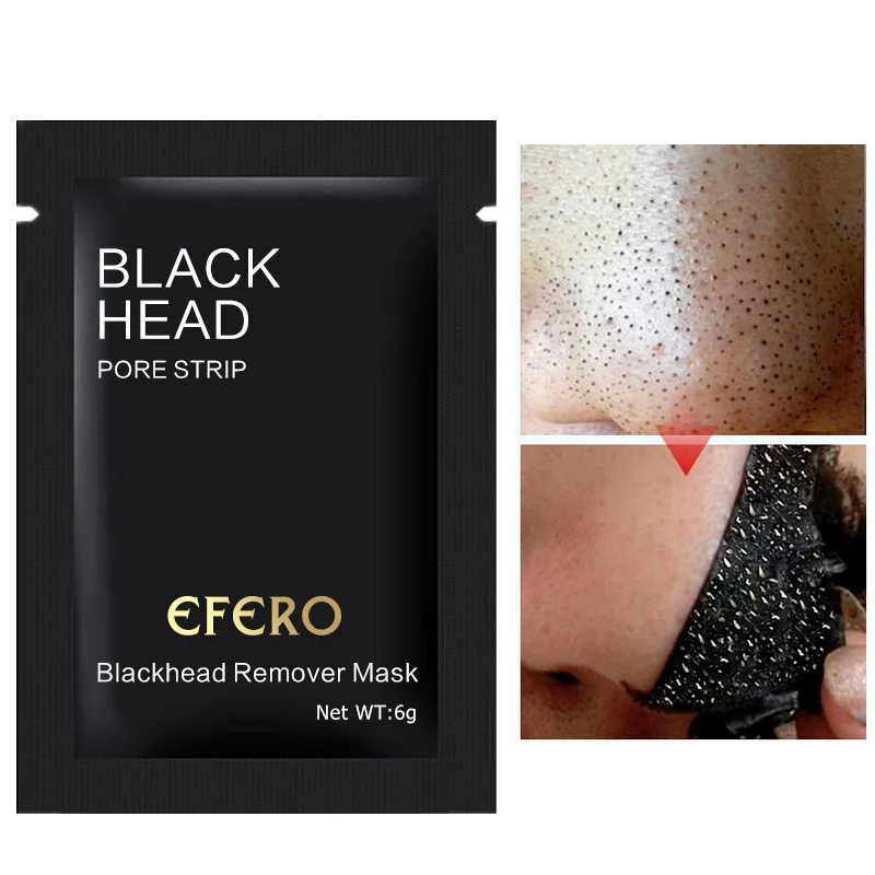 

EFERO 1 PC Nose Mask Black Mask Nose Strips Blackhead Remover Face Care Face Mask Black Head Pore Strip Peel Off Mask TSLM1