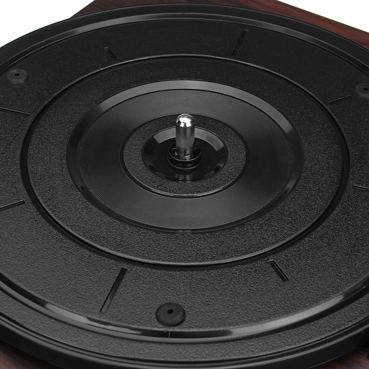  Wood Color Record Retro Player 33RPM Portable Audio Gramophone Turntable Disc Vinyl Audio RCA R/L 3