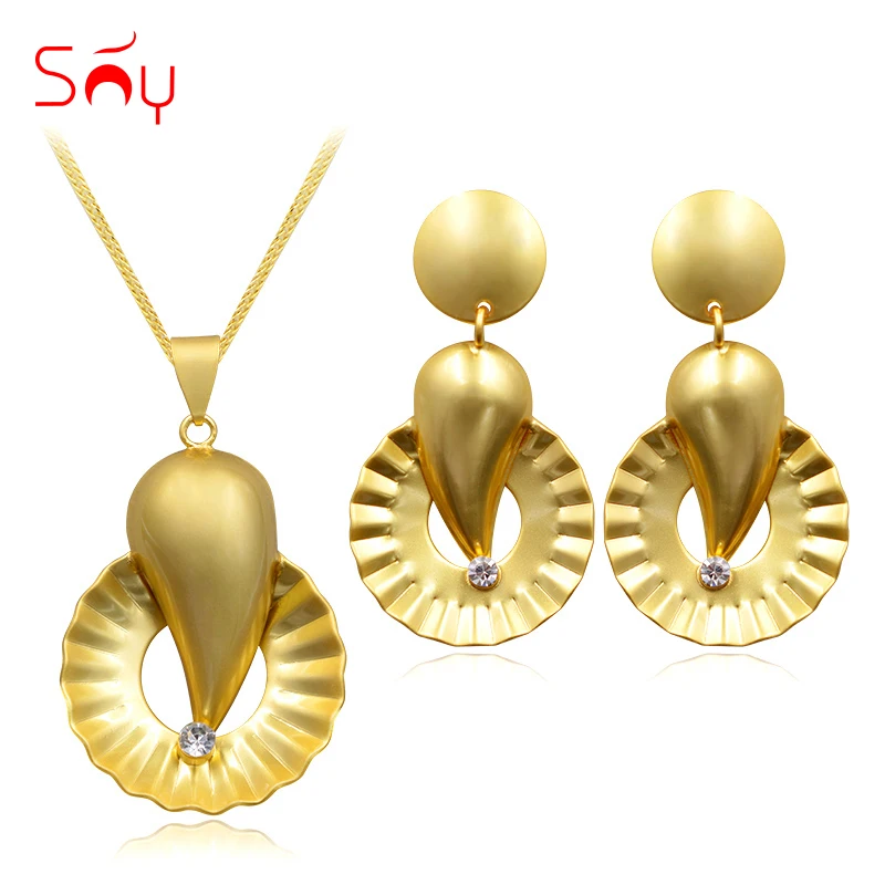 Ювелирные изделия Sunny Jewelry модные ювелирные 2021 женские серьги подвеска ожерелье