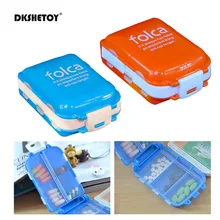 Portable Folding Pill Case Medicine Drug Pills Box Cases Drugs Capsule tablet Container Plastic Empty Drug organizer pillbox