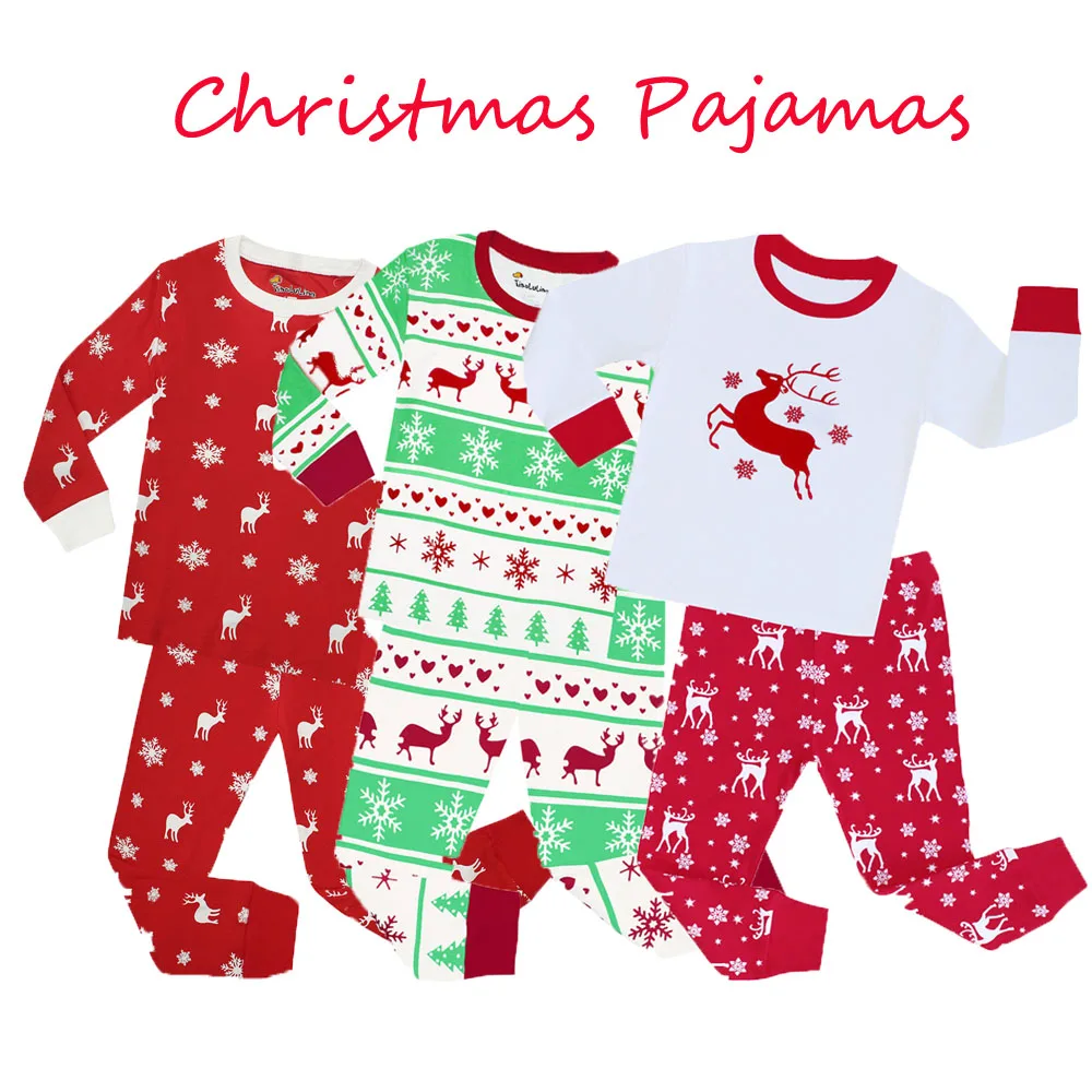 

New Children Pijamas Kids Penguin Pajamas Girls Animal Long Sleeve Pajamas Baby 100% Cotton Sleepwear for 2-8 Year