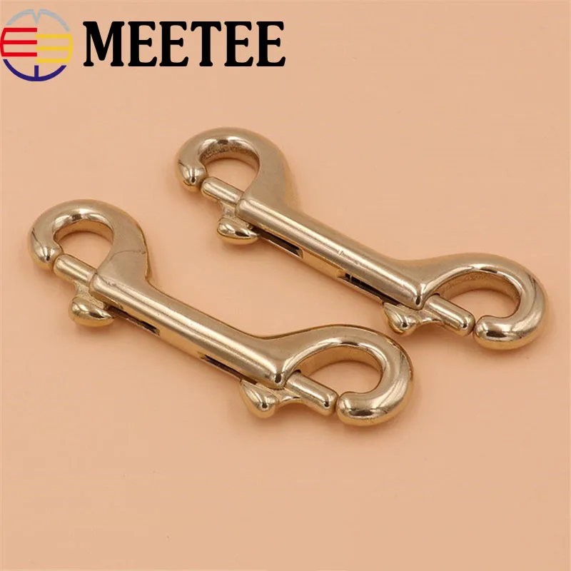 Solid Brass Metal Buckles Bag Dog Collar Webbing Clip Buckle Clasps