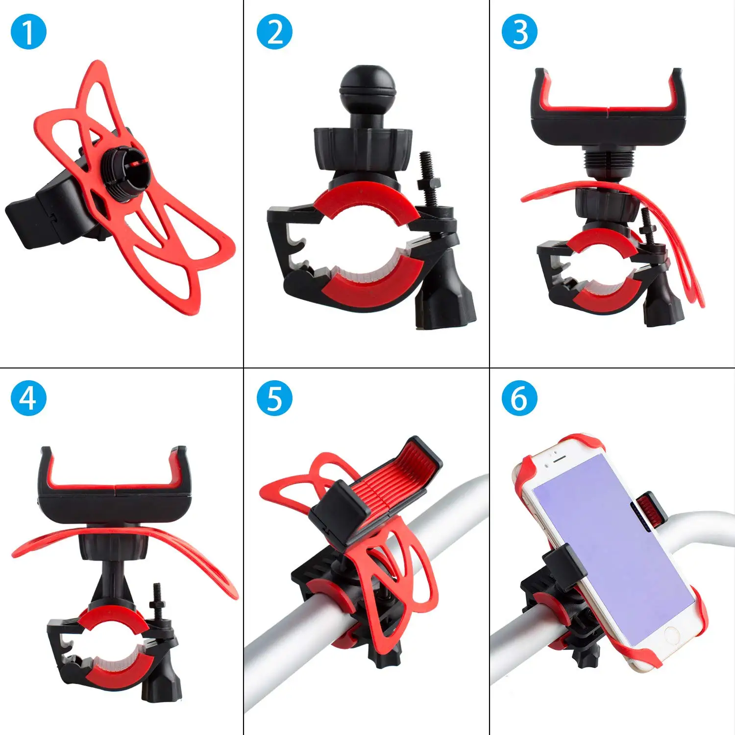 mobile phone stand for desk Universal Bike Bicycle Mobile Phone Holder Anti-Slip Motorcycle Handlebar Mount for iPhone X Xs Max Samsung Huawei Xiaomi Redmi mobile phone holder for car