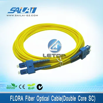 

Flora Inkjet Printer Spare Parts Double Line SC Optical Fiber Cable 8M For Flora Printer