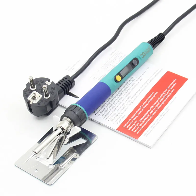 CXG 936d Digital Adjustable temperature Electric Soldering station Electric soldering iron 60W solder tip Solder wire rosin hot air rework station Welding Equipment