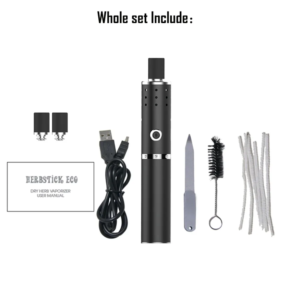 2016 New Vape Electronic Cigarette Dry Herb Vaporizer Herbstick Eco Vaporizador Pen Temperature Adjust Portable Herbal Vaporizer