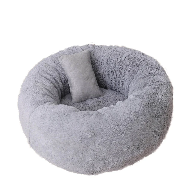 

Cozy Fleece Cat Nest Bed Warm Winter Medium Samll Dogs Basket Kennel Anit-skip Kitten Puppy Sleeping Cave Cushion