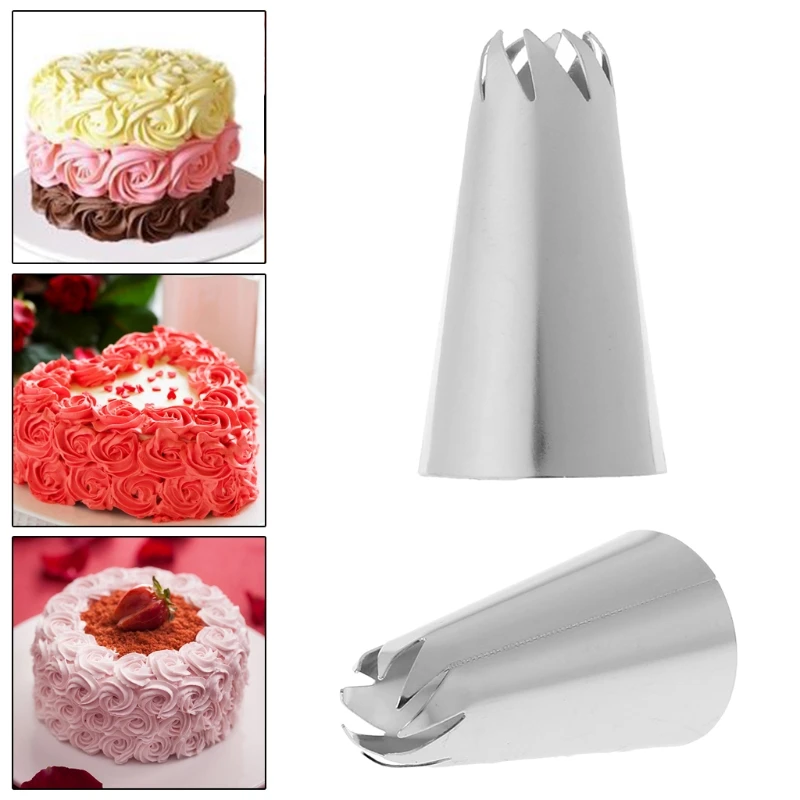 

Stainless Steel Icing Piping Tips Nozzle Cake Decorating Pastry Baking Tools New