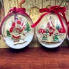 2 uds Adornos de árbol de Navidad para casa claro bolas navideñas plástico decoraciones para árbol de Navidad bola transparente decoración de la fiesta ► Foto 2/5