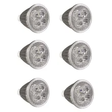 6 шт./лот GU10 светодиодный свет лампы Spotlight 5 W Spotlight MR16 12 V Переход углубленное крепление для освещения GU10 E27 E14 Теплый Холодный белый