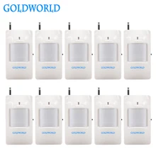 Внешний телевизионные антенны беспроводной PIR сенсор 433 МГц движения PIR сенсор детектор для gsm pstn Главная охранной сигнализации 10 шт./лот