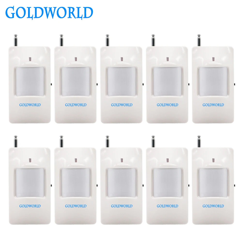 

External antenna Wireless PIR Sensor 433MHz PIR Motion Sensor Detector For gsm pstn Home Security Alarm 10pcs/lot