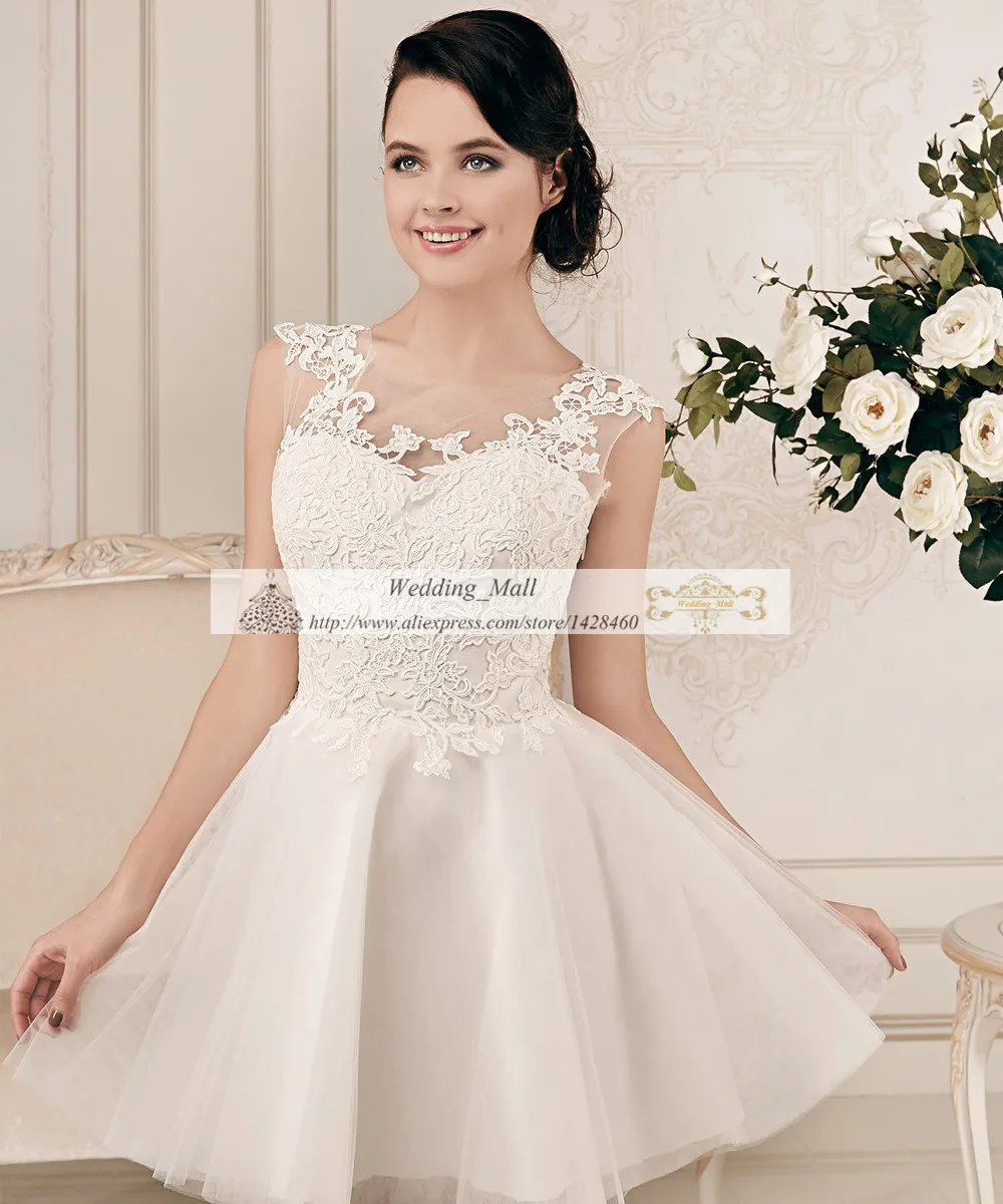 Vestidos De Noiva Custom Made Short Mini Beach Wedding Dresses 2017 Vestidos De Noiva Custom Made Short Mini Beach Wedding Dresses 2017 Women Summer Party Plus Size Handmade Import China Free Veil In From