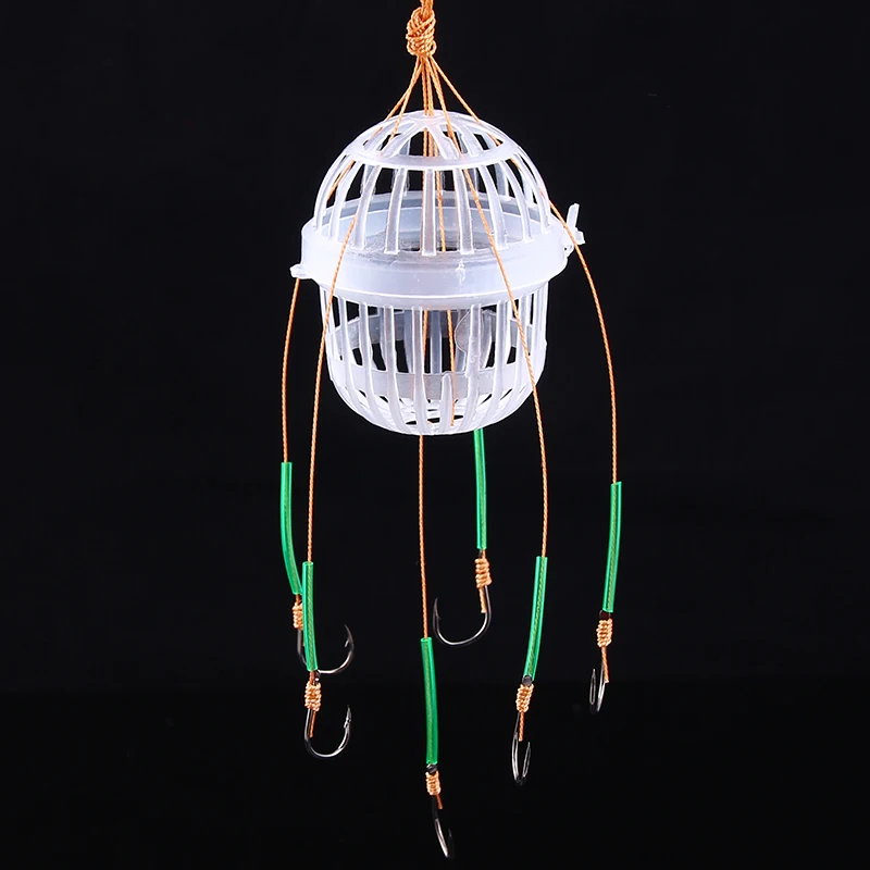 HAODIAOZHE Explosion Fishing Hooks Spherical Sea Box Monsters with Six Strong Carbon Steel Fishing Feeder Jig Accessories YU456 HAODIAOZHE Explosion Fishing Hooks Spherical Sea Box Monsters with Six Strong Carbon Steel Fishing Feeder Jig Accessories YU456