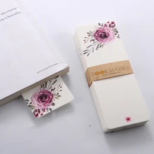 40 pcs/pack Novelty Elegant Patterns Bookmark Blank Paper DIY Bookmarks Reading Book Mark Gift School Stationery