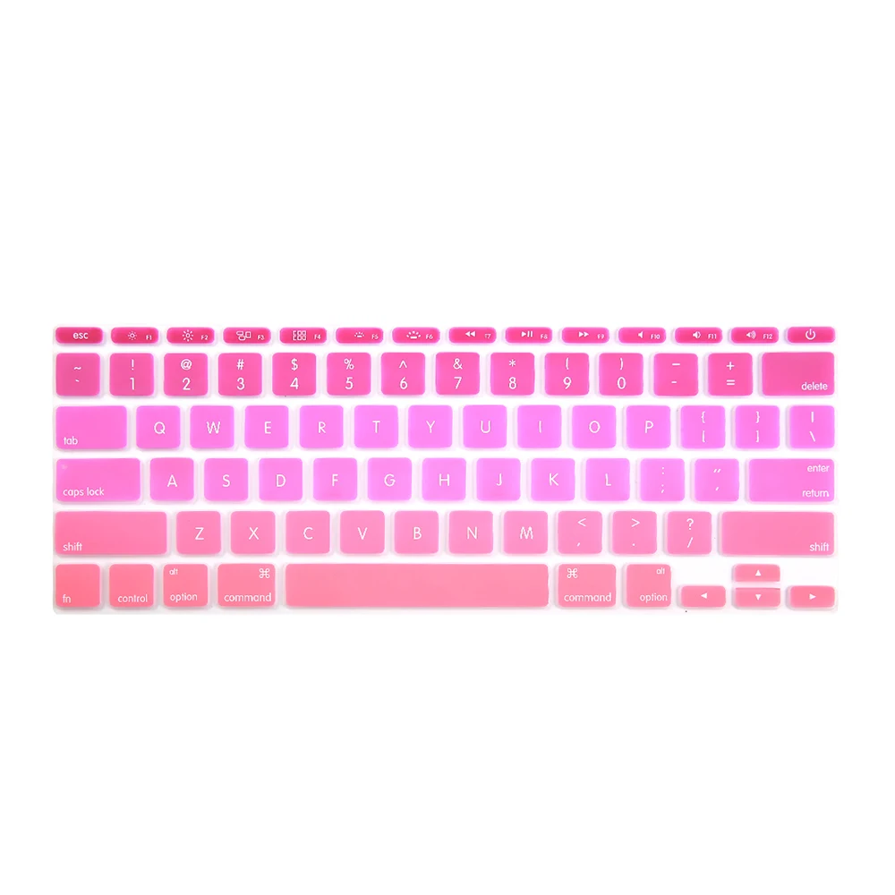 Batianda(TM) Air 11 inch US Enter Rainbow Color Silicone Keyboard Cover Stickers Fit For Apple Macbook Air 11 11.6