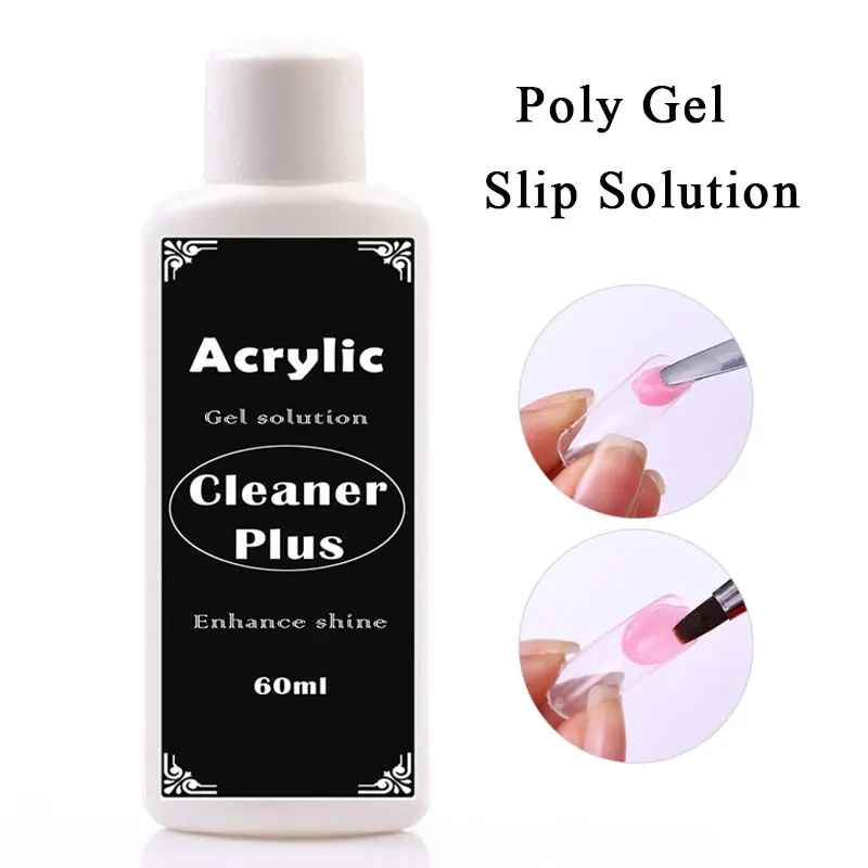 

60ml Poly Polish Gel Liquid Slip Solution Set Odorless Alcohol Substitutes Nail Varnish Acrylic Builder Extension Gel Manicure