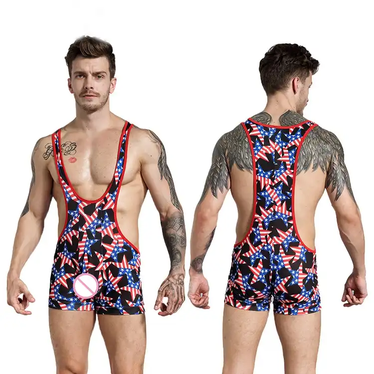 american flag singlet mens