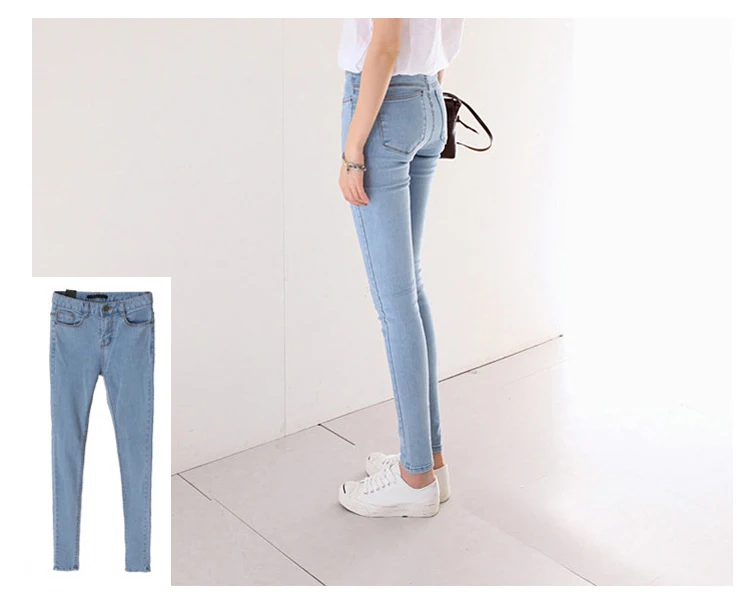 Джинсы с завышенной талией стрейч для женщин осенние джинсовые штаны женские узкие джинсы с завышенной талией Femme vaqueeros Mujer