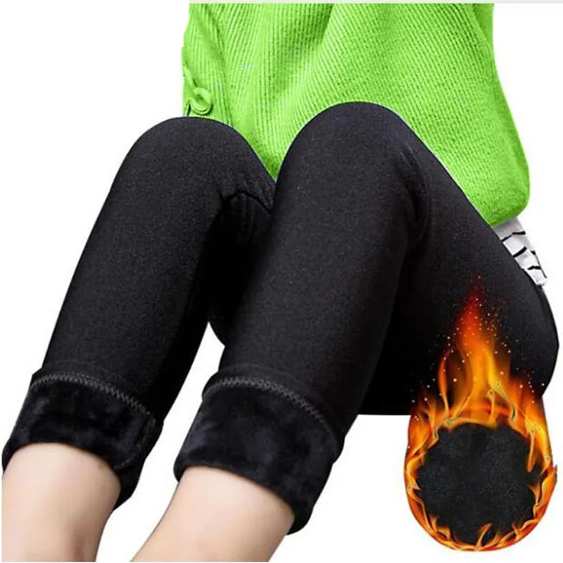 

High Quality Winter Girls Leggings Children Pants Kids Thick Warm Elastic Waist Colorful Cotton Girl Pants Children's Clothing