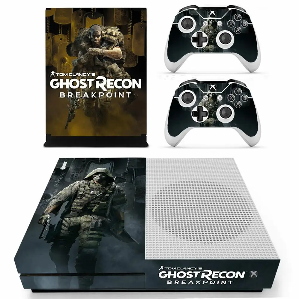 Decalcomania Adesiva Per La Pelle Del Punto Di Rottura Ghost Recon Di Tom Clancy Per Xbox One Slim Console E 2 Controller Per Adesivi Per Pelli Xbox O