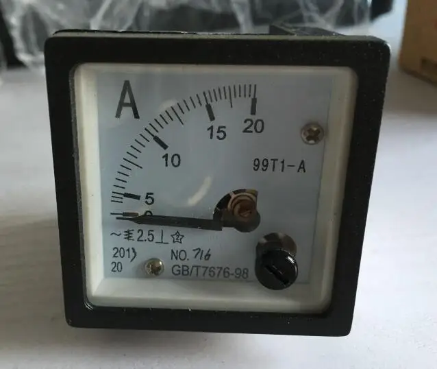 

99T1 AC 0-20A Analog Panel ammeter pointer type current meter 48*48mm
