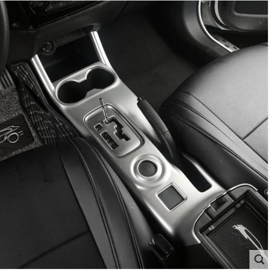 Высокое качество ABS хром серебро 3 стиля панели шестерни панель салона автомобиля для Mitsubishi Outlander 2013- автомобильные Чехлы автомобиля-Стайлинг