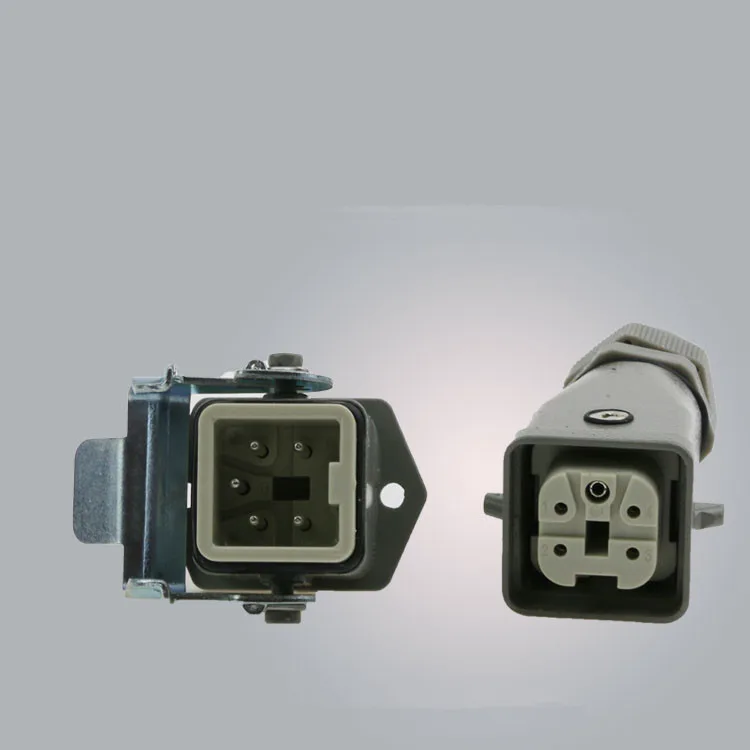 10A 400V HDC авиационный разъем PG11 прямоугольный сверхмощный 4Pin 5Pin с заземлением|earth