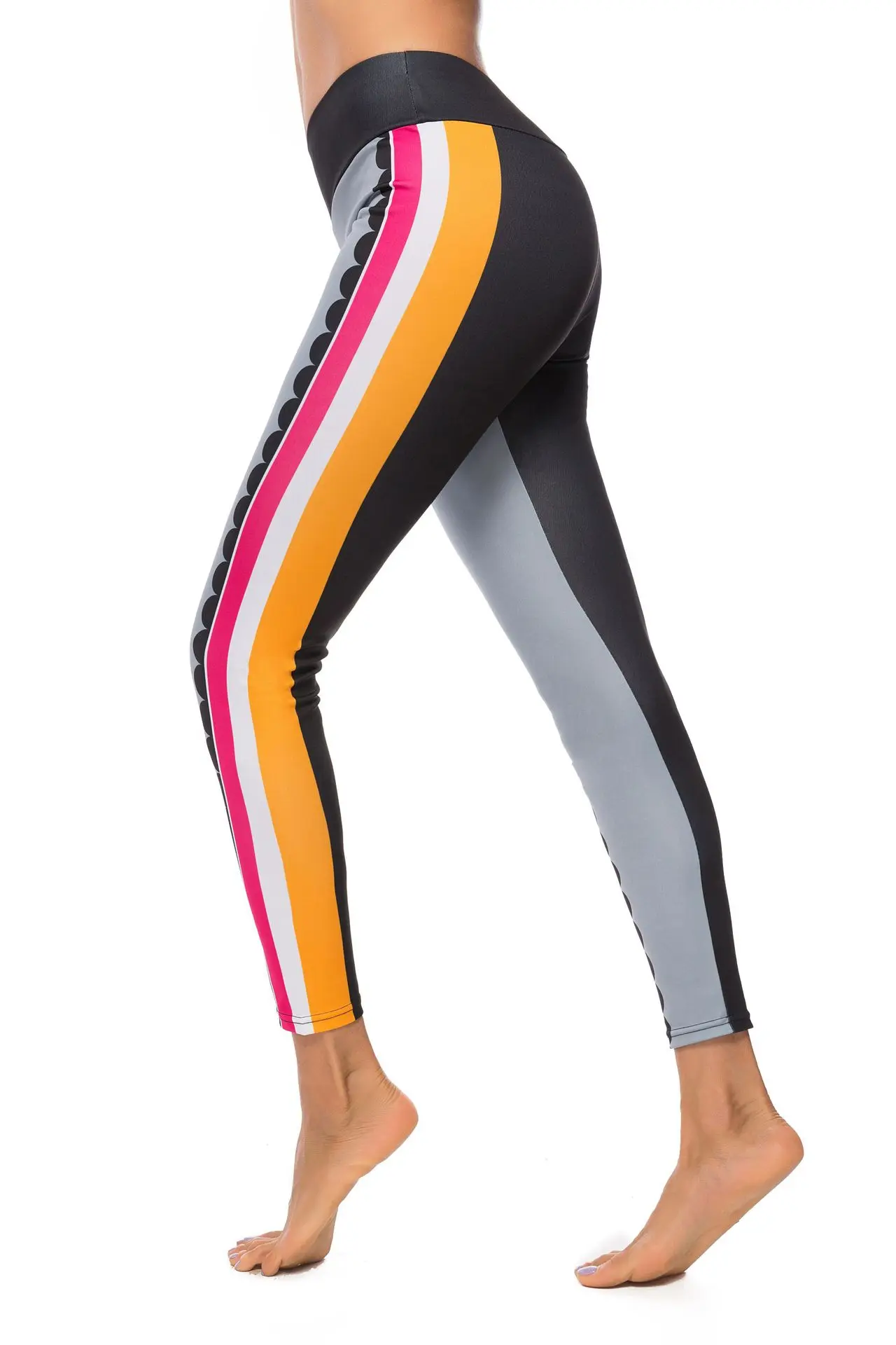 WEPBEL женские тренировки спортивные Леггинсы с высокой талией, для фитнеса, штаны в стиле пэчворк облегающие Джеггинсы Йога Леггинсы