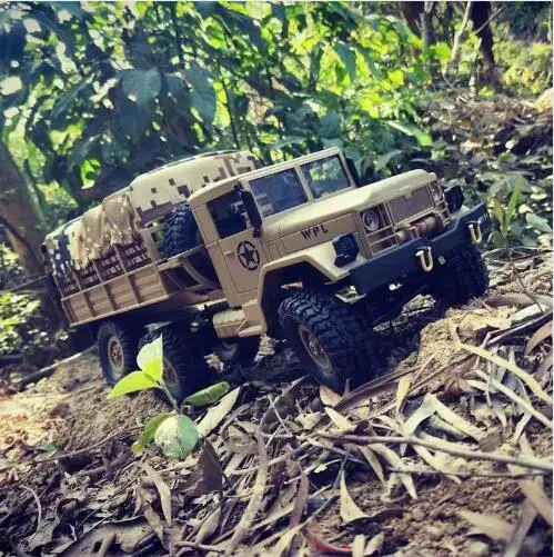 Радиоуправляемый грузовик Rock Crawler США военный транспортер внедорожник 4WD