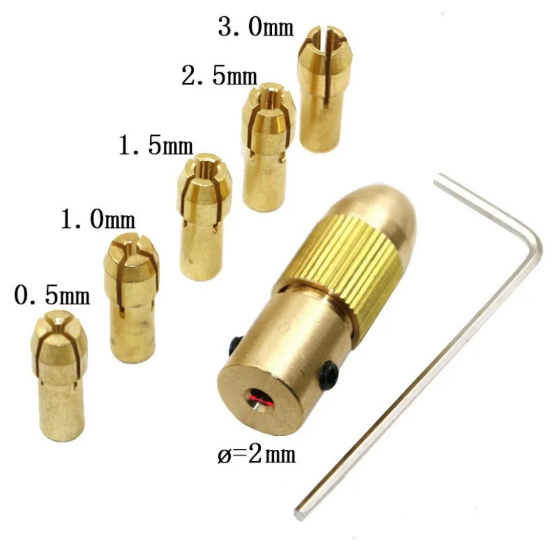 

7pcs 2/2.35/3.17mm Electric Drill Bit Collet Micro Twist Drill Chuck Tool Adapter Small Drilling Power Hand Rotory High Quality