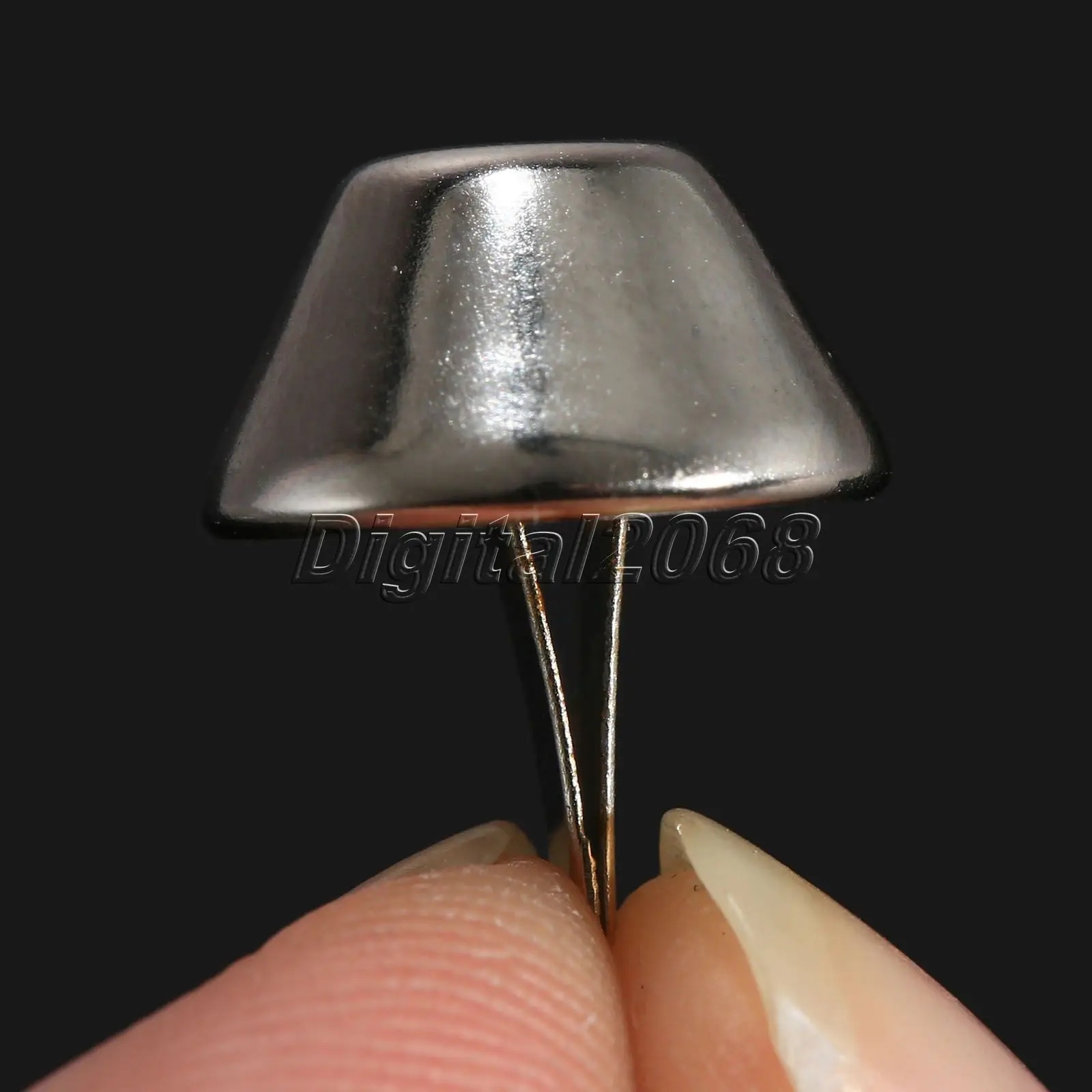 

100Pcs Iron Purse Luggage Bags Foot Upholstery Nails Tacks Buckets Nailheads Brads Box Decorative Tack Hardware Accessories 12mm