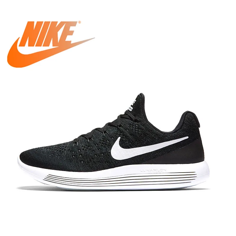 Оригинальные аутентичные NIKE LUNAREPIC низкая FLYKNIT 2 мужские кроссовки 863779 прогулки Бег Спортивная обувь Открытый 863779