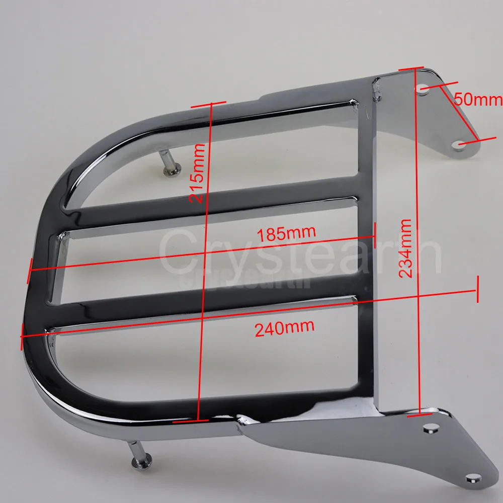 Хромированная мотоциклетная стойка для багажа для Suzuki Intruder/volusion VL800 2001-2011 02 03 04 05 06 07 08 09 10, Boulevard M50