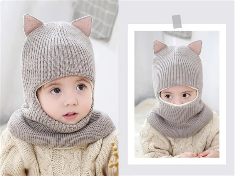 kids hat with scarf (3)