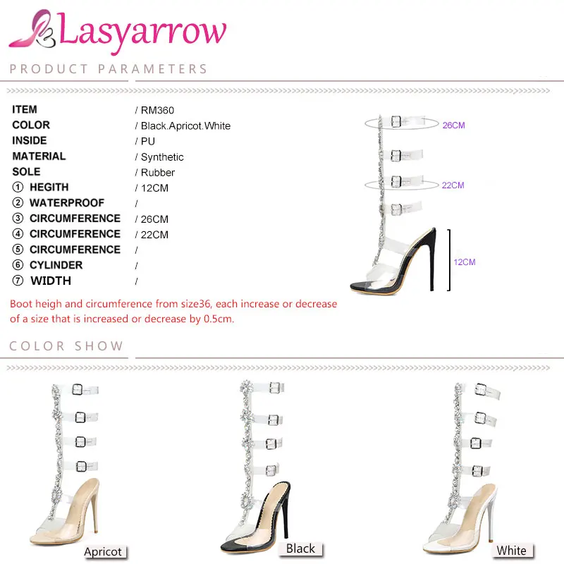 Lasyarrow летние туфли босоножки на высоком каблуке Гладиаторы с пикантными вырезами женская обувь для вечеринок для Женская обувь, Большие