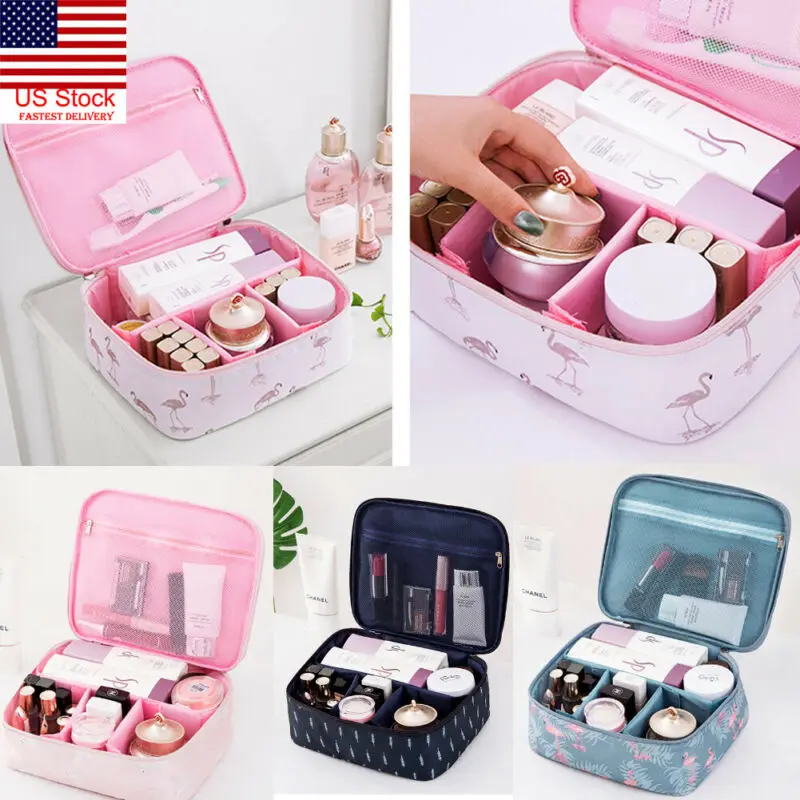 

Travel Makeup Zipper Pouch Pencil Pen Case Cosmetic Bag Toiletry Wash Organizer