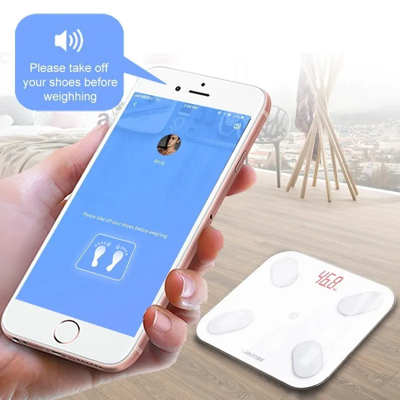 Дешево GASON S4 светодиодный весы для ванной комнаты, напольные, умные, электронные, цифровые, для веса жира, бытовые весы, Bluetooth, приложение Android