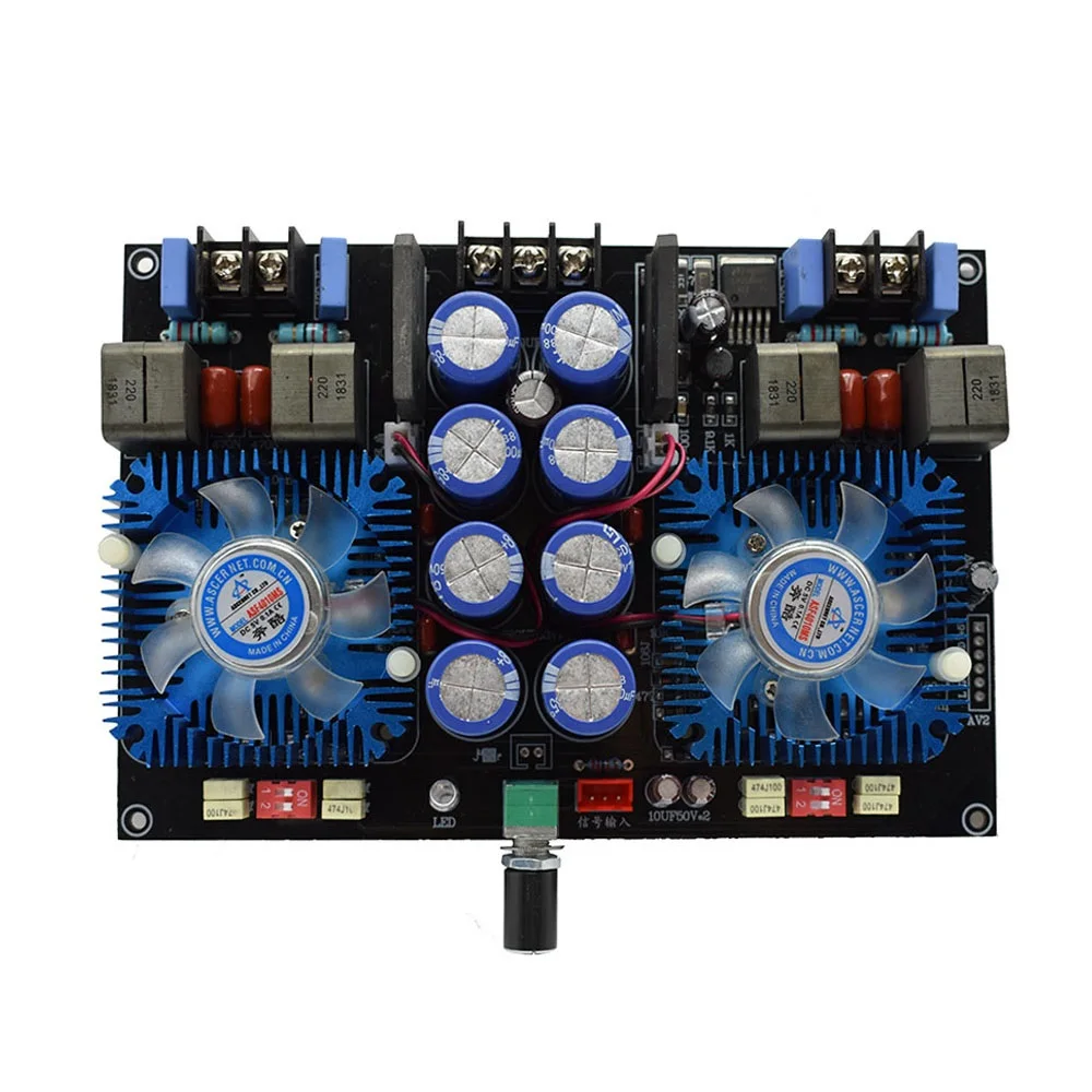 

Dual-core TDA8954TH Digital audio Amplifier 420W+420W 2.0 stereo Power amplificador audio With fan AC24V
