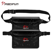 Piscifun 2 Упаковка Водонепроницаемая поясная сумка чехол для телефона для водных видов спорта рыбалка плавание Каякинг рафтинг катание на лодках Дайвинг Туризм