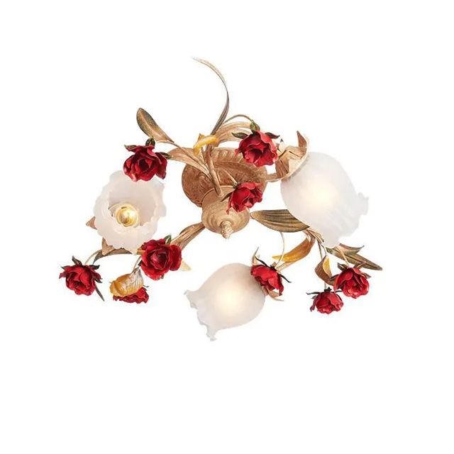 French Red Rose Chandelier White Glass Shades Set Replacement Parts French Red Rose Chandelier White Glass Shades Set Replacement Parts Gold Led Ceiling Lamp Light