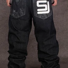 Мужские черные мешковатые джинсы в стиле хип-хоп, дизайнерские брендовые штаны CHOLYL для скейтборда, свободные стильные настоящие хип-хоп джинсы для мальчиков