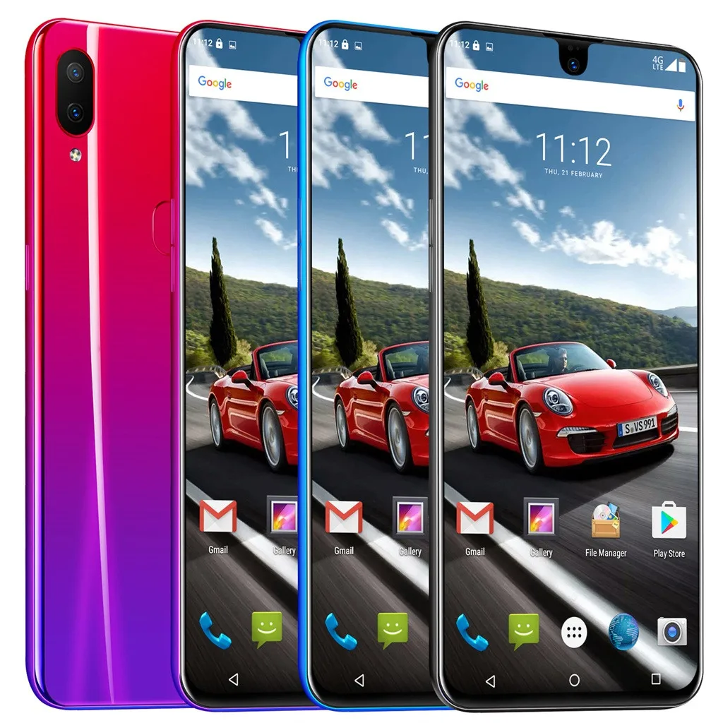 6,2 дюймов Двойная HD камера капли воды экран Android 8,1 2G+ 32G gps 3g смартфон UScharging головка USB кабель для передачи данных