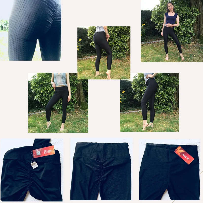 Women's Yoga Workout Leggings Sports Sportswear Solid Color Yoga Pants White And Black Fitness Yoga Pants for Women S-L