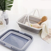 Folding shopping basket shopping basket blue supermarket handbag basket plastic basket portable kitchen large vegetable farm s Folding shopping basket shopping basket blue supermarket handbag basket plastic basket portable kitchen large vegetable farm s