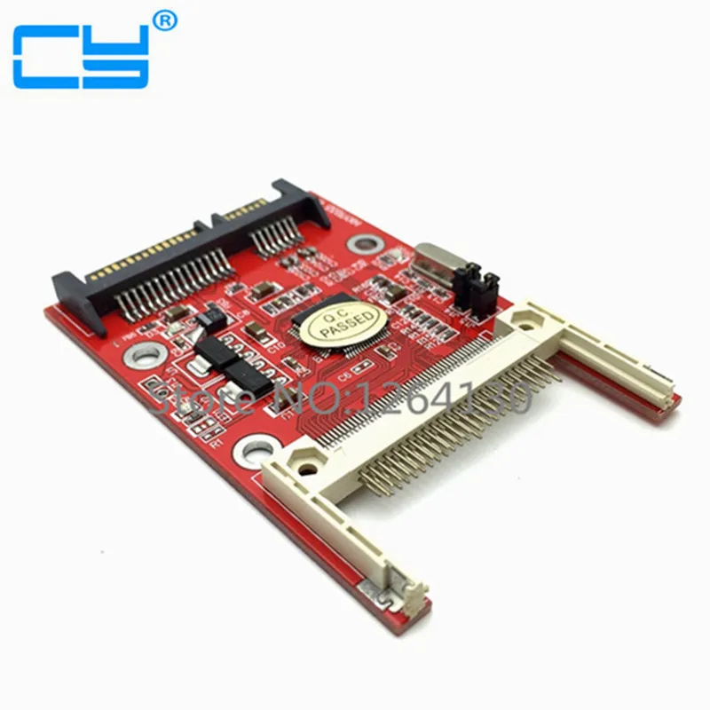 CF Compact Flash Type I II Merory Card to 2.5" SATA 7+15 22Pin