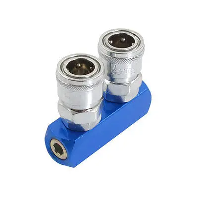 

Штуцер для труб 2 Pass Air Hose Pass, быстрый переходник серебристого цвета темно-синего цвета, бесплатная доставка