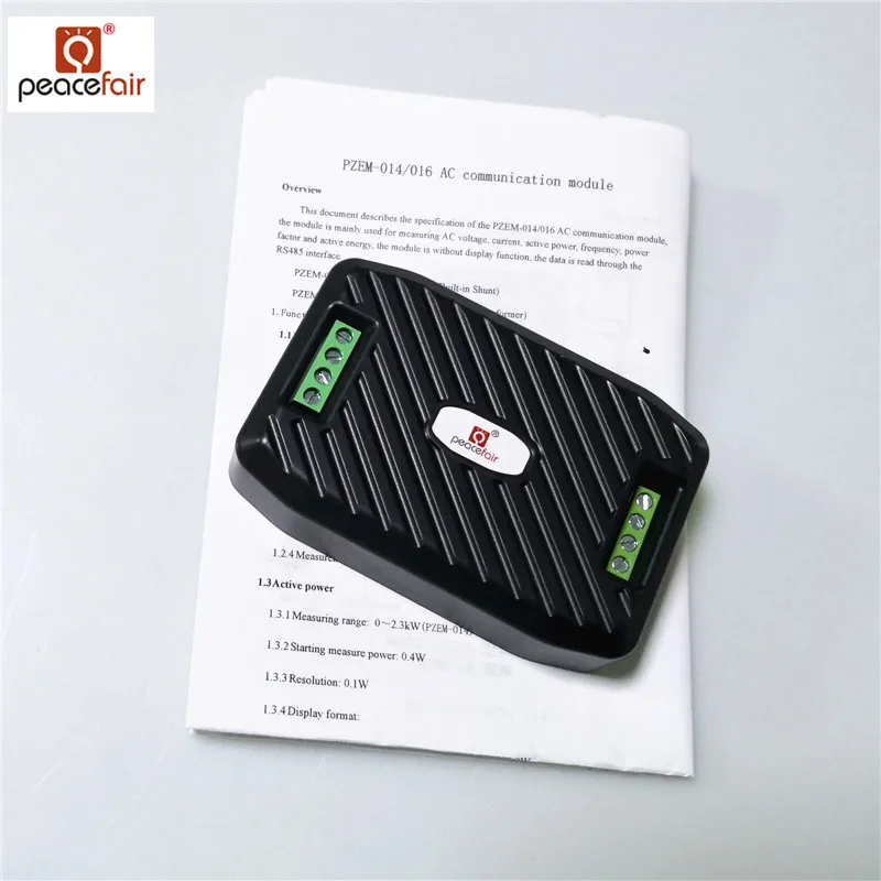

Peacefair New AC Digital Power Meter Ammeter 220V 10A Electric Meter RS485 Modbus Power Factor Frequency Kwh Meter PZEM-014